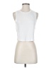 Unbranded White Sleeveless T-Shirt Size S - photo 1