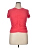 DKNY Jeans Red Short Sleeve Top Size XL - photo 1
