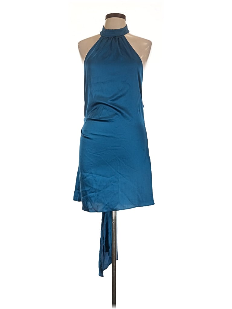 Pre-owned Shein Sleeveless Top Blue Halter Neckline Tops