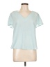 A New Day 100% Polyester Teal Short Sleeve Blouse Size L - photo 1