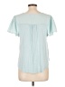 A New Day 100% Polyester Teal Short Sleeve Blouse Size L - photo 2