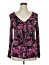 Elle Purple Long Sleeve Blouse Size XL - photo 1