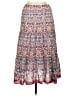Leon Max 100% Cotton Paisley Red Casual Skirt Size L (estimated) - photo 2