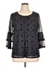 Absolutely Famous Black 3/4 Sleeve Blouse Size 1X - photo 1