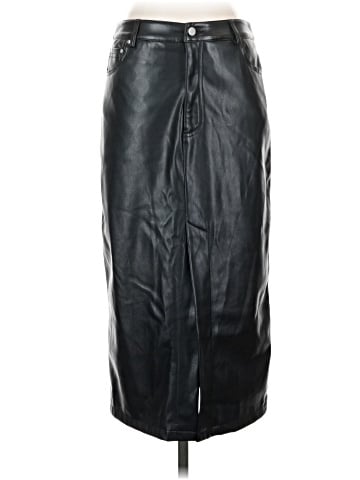 7 For All Mankind Faux Leather Skirt (view 1)