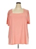 MIHOLL Orange Short Sleeve Top Size 3XL - photo 1