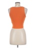 Happily Grey 100% Polyester Orange Tank Top Size M - photo 2