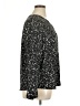 Apt. 9 100% Polyester Stars Black Long Sleeve Blouse Size XL - photo 4