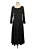 Lands' End Solid Black Casual Dress Size S - photo 1