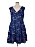 Eliza J Blue Cocktail Dress Size 16 - photo 2