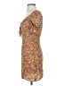 Shein 100% Polyester Paisley Brown Casual Dress Size S - photo 5