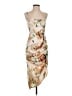 Shein Print Ivory Tan Cocktail Dress Size 2 - photo 1