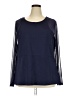 Ashley Stewart Blue Long Sleeve Blouse Size 26 - photo 1