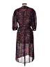 Unbranded 100% Polyester Print Purple Cocktail Dress Size 10 - photo 2