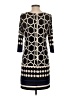 Eliza J Graphic Black Casual Dress Size 4 - photo 2