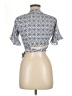Fullah Sugah 100% Viscose Blue Short Sleeve Blouse Size M - photo 2