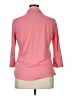 J. McLaughlin Pink 3/4 Sleeve Blouse Size XL - photo 2