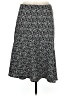 Halogen 100% Polyester Print Black Casual Skirt Size M - photo 1