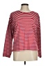 Ann Taylor LOFT 100% Cotton Stripes Red Long Sleeve Top Size M - photo 1