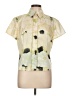 Piazza Sempione Print Yellow Short Sleeve Blouse Size EU (IT) 48 / US 12 - photo 1