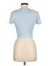 Unbranded Blue Short Sleeve Turtleneck Size M - photo 2