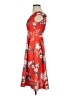 Boohoo 100% Polyester Floral Red Cocktail Dress Size 4 - photo 5