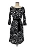 Chaus Print Black Casual Dress Size M - photo 1