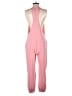 Unbranded 100% Polyester Solid Pink Jumpsuit Size M - photo 2