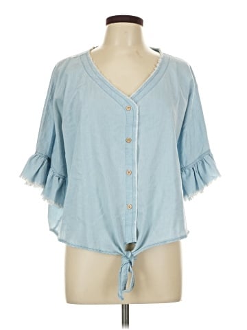 La Miel 3/4 Sleeve Blouse (view 1)