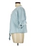 La Miel Blue 3/4 Sleeve Blouse Size L - photo 5