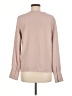 H&M 100% Polyester Tan Long Sleeve Blouse Size 8 - photo 2
