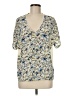 Gerard Darel Ivory Short Sleeve Blouse Size Med (3) - photo 1