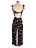 Reformation 100% Viscose Floral Black Jumpsuit Size 2 - photo 2