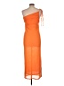 Melani Orange Cocktail Dress Size L - photo 2