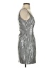 WAYF Checkered-gingham Gray Casual Dress Size S - photo 4