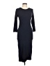 Yelete Solid Black Casual Dress Size M - photo 1