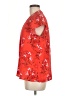 Halogen 100% Polyester Red Short Sleeve Blouse Size M - photo 5