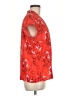 Halogen 100% Polyester Red Short Sleeve Blouse Size M - photo 4
