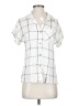 Sim & Sam 100% Rayon Ivory Short Sleeve Blouse Size S - photo 1