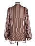 CAbi Stripes Brown Long Sleeve Blouse Size L - photo 2