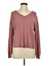 Peach Love Burgundy Pullover Sweater Size L - photo 1