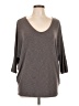 Laila Jayde Gray 3/4 Sleeve Top Size L - photo 1