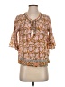 Sigrid Olsen Orange 3/4 Sleeve Blouse Size S - photo 1