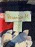 Veronica M. 100% Polyester Blue 3/4 Sleeve Blouse Size L - photo 7