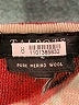 Talbots 100% Merino Wool Print Red Pink Wool Pullover Sweater Size M (estimated) - photo 7