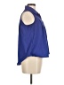 Monteau Blue Sleeveless Button-Down Shirt Size M - photo 4