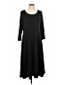 Lands' End Solid Black Casual Dress Size M - photo 1