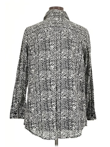 Foxcroft 3/4 Sleeve Button-Down Shirt (view 2)