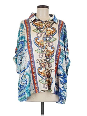 ee:some 3/4 Sleeve Blouse (view 1)