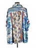 ee:some 100% Polyester Paisley Blue 3/4 Sleeve Blouse Size M - photo 2